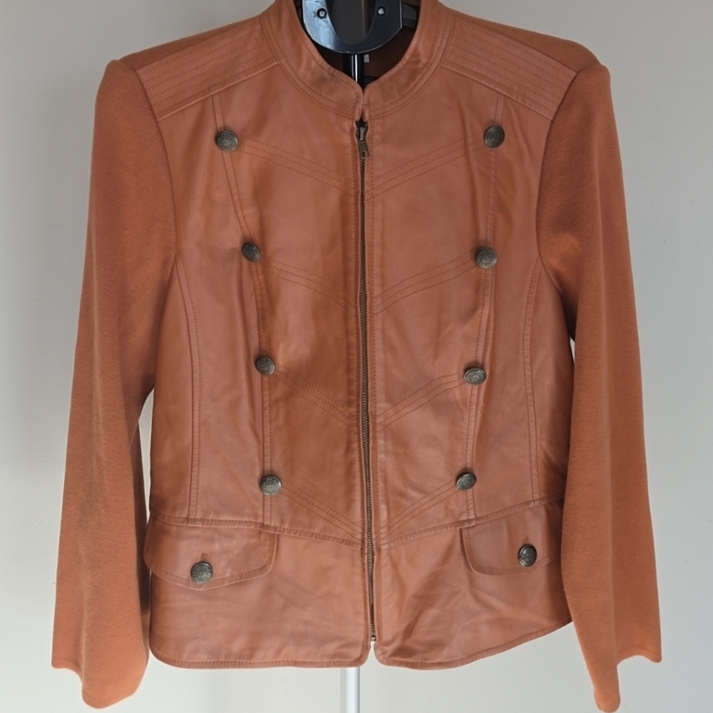 Vintage Genuine Leather Jacket Large